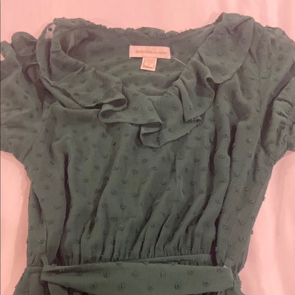 Green Ruffled Dress - Picture 6 of 6